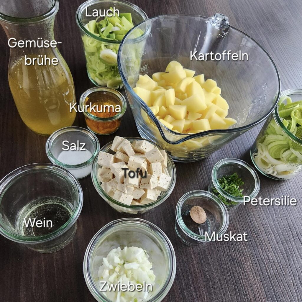 time2care - recipe+ Leek and potato stew Ingredients