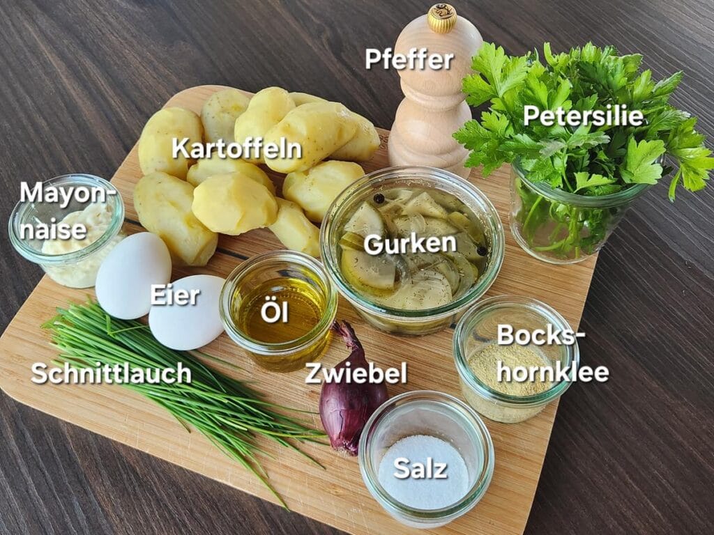 time2.care - Bockshornklee Kartoffelsalat - Zutaten