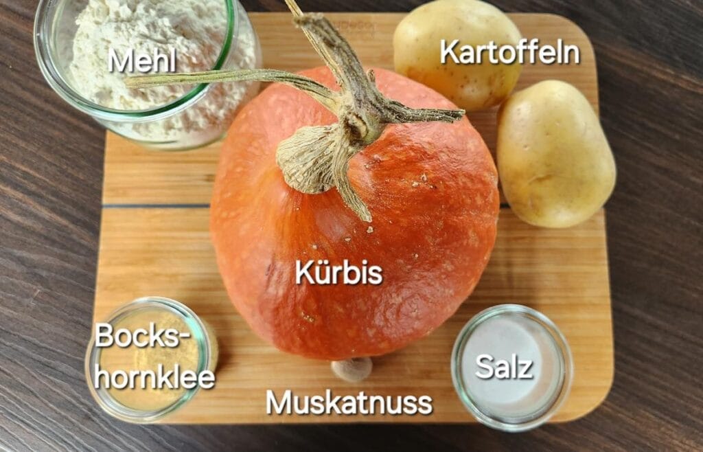 time2care - Kürbisgnocchi Zutaten