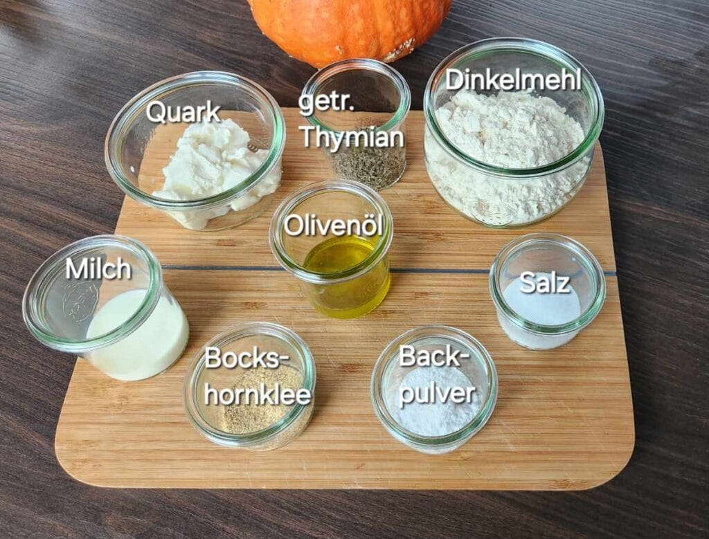 time2care - Rezept Kürbis Tarte - Zutaten Teigboden