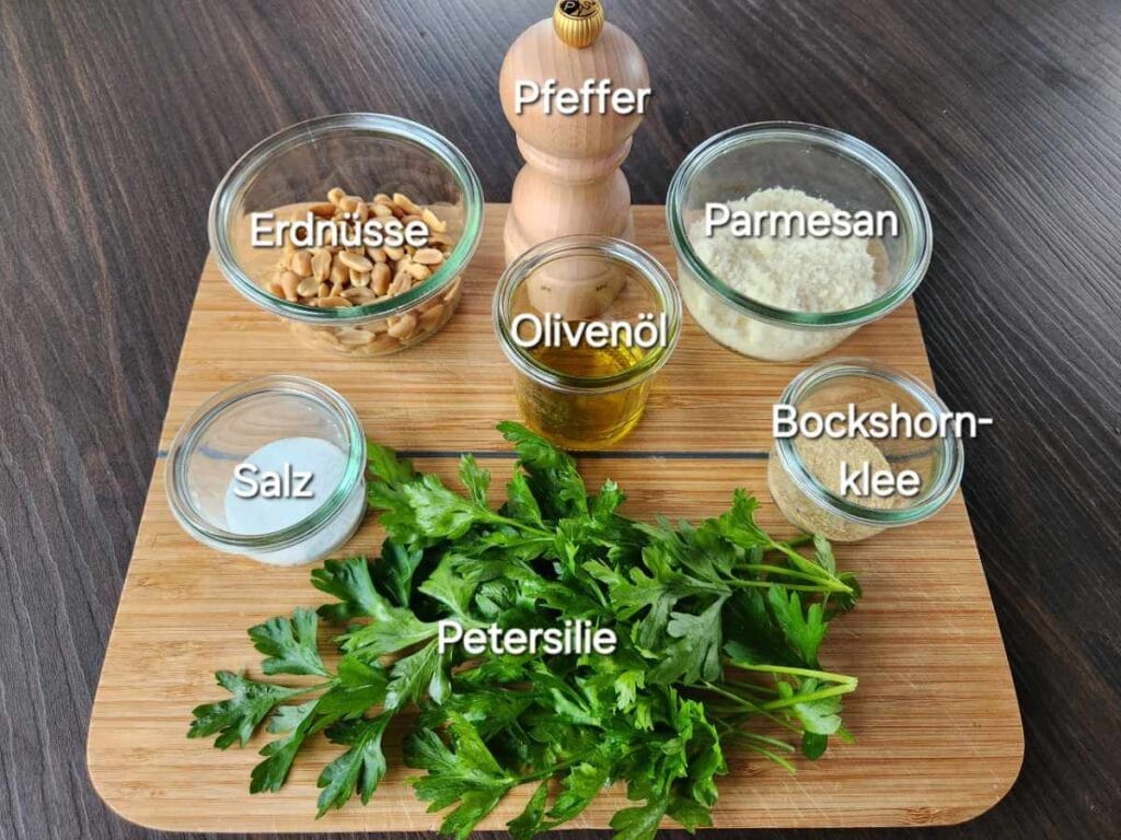 time2care - Ingredients Parsley spread according to the 5 elements