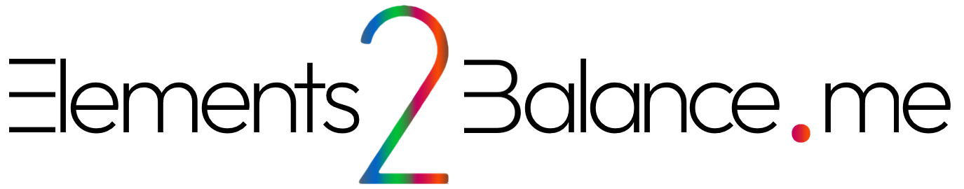 Logo - Elements2Balance.me - color
